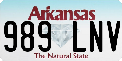 AR license plate 989LNV