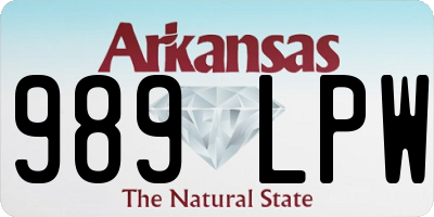 AR license plate 989LPW