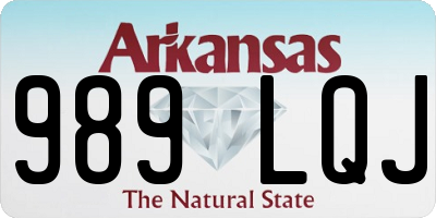 AR license plate 989LQJ