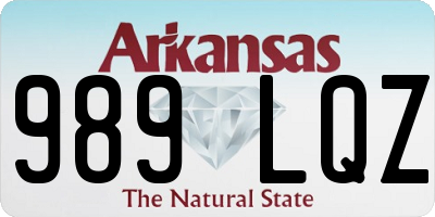 AR license plate 989LQZ