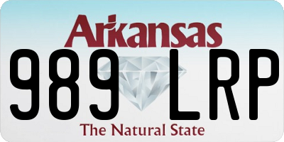 AR license plate 989LRP
