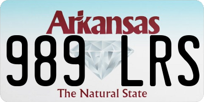 AR license plate 989LRS