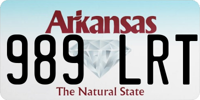 AR license plate 989LRT