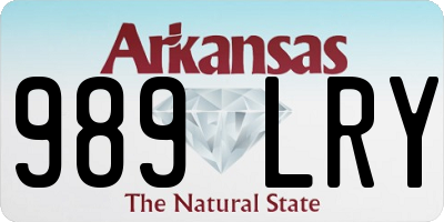 AR license plate 989LRY