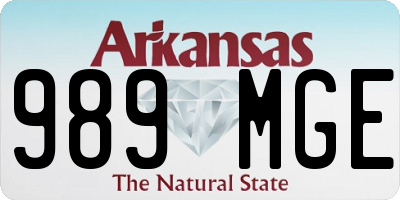 AR license plate 989MGE