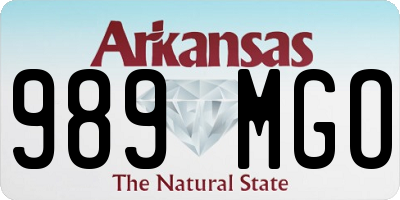 AR license plate 989MGO