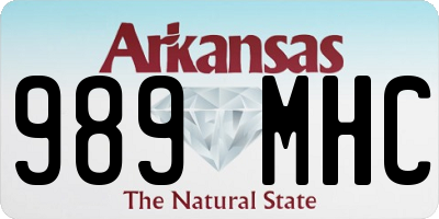 AR license plate 989MHC