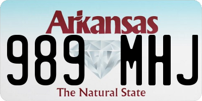 AR license plate 989MHJ