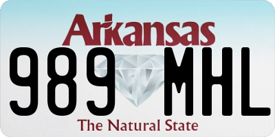 AR license plate 989MHL