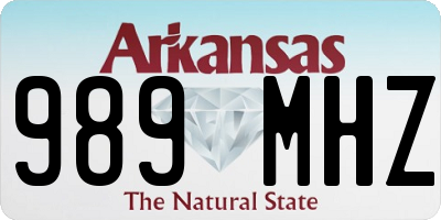 AR license plate 989MHZ
