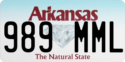 AR license plate 989MML
