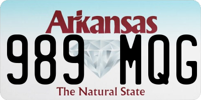 AR license plate 989MQG