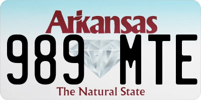 AR license plate 989MTE