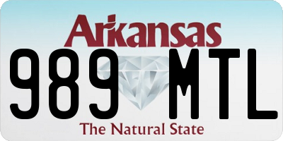 AR license plate 989MTL
