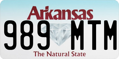 AR license plate 989MTM