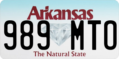 AR license plate 989MTO
