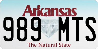AR license plate 989MTS