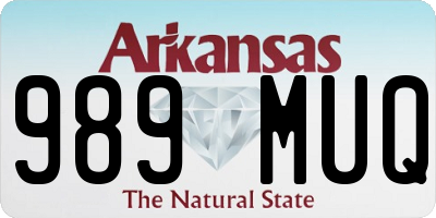 AR license plate 989MUQ