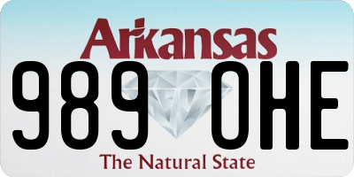AR license plate 989OHE