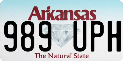 AR license plate 989UPH