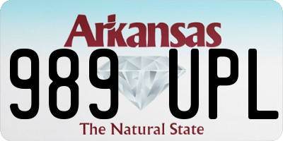 AR license plate 989UPL