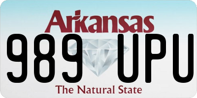 AR license plate 989UPU
