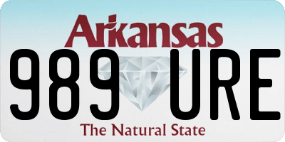 AR license plate 989URE