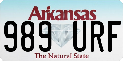 AR license plate 989URF