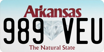 AR license plate 989VEU