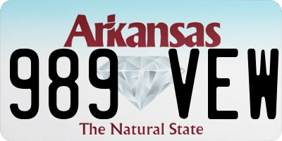 AR license plate 989VEW