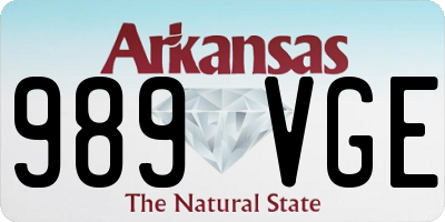 AR license plate 989VGE