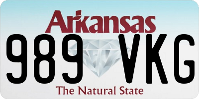 AR license plate 989VKG