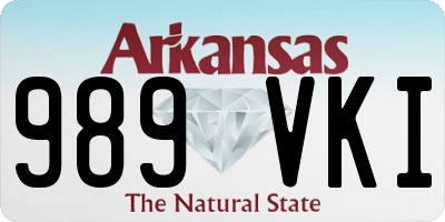 AR license plate 989VKI