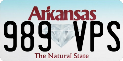 AR license plate 989VPS
