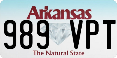 AR license plate 989VPT