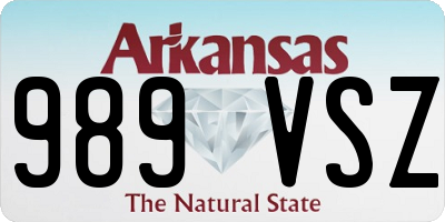 AR license plate 989VSZ