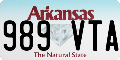 AR license plate 989VTA