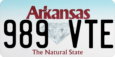 AR license plate 989VTE