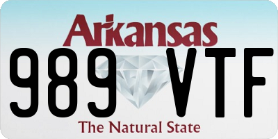 AR license plate 989VTF