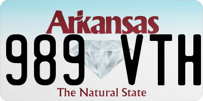 AR license plate 989VTH