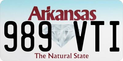 AR license plate 989VTI