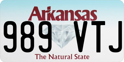 AR license plate 989VTJ