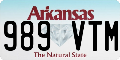 AR license plate 989VTM