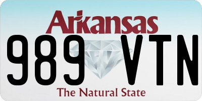AR license plate 989VTN
