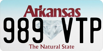 AR license plate 989VTP