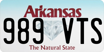 AR license plate 989VTS
