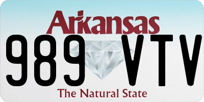 AR license plate 989VTV