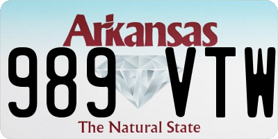 AR license plate 989VTW