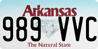 AR license plate 989VVC