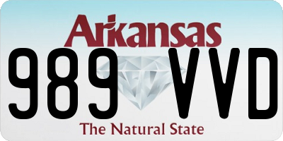 AR license plate 989VVD